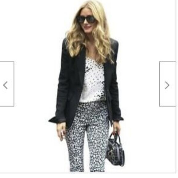 Kate Spade Pants ankle crop Geometric print Saturday Stretch  28x27 - Picture 12 of 12